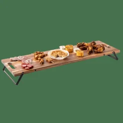 CASA ACACIA LUX Planche à Servir Noir, Naturel