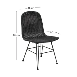 CASA ACACIA Pieds De Table V Set De 2 Naturel