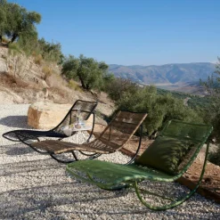 CASA ACAPULCO Chaise Longue Basculante Noir