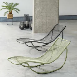 CASA ACAPULCO Chaise Longue Basculante Noir