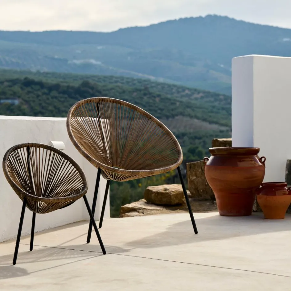 CASA ACAPULCO Chaise Lounge Set De 2 Sable