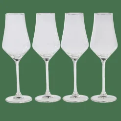 CASA AFTER DINNER Verre à Whisky Set De 4 Transparent