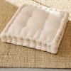 CASA ALDA Coussin Matelas Blanc Cassé