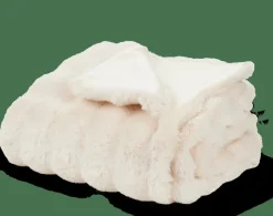 CASA ALVA Plaid Blanc Cassé