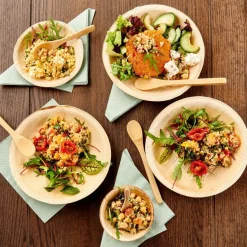 CASA ARECA LEAF Bols Set De 6 Naturel