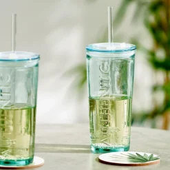 CASA AUTHENTIC Verre Avec Paille Transparent