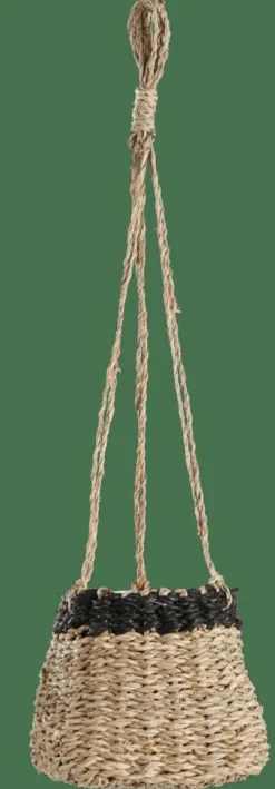 CASA BAKU Pot à Suspendre Noir, Naturel