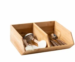 CASA BAMBOO Boîte De Rangement à Fins Herbes Naturel