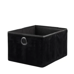CASA BASIC Panier Pliable Noir