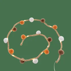 CASA BASIL Guirlande Lumineuse Diverses Couleurs, Blanc, Brun, Terre Cuite