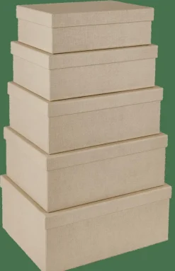 CASA BIGSO Boîte De Rangement S Naturel