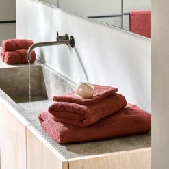 CASA B-LUX Drap De Bain Rouge