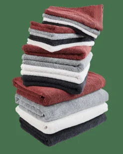 CASA B-LUX Gants De Toilette Set De 2 Gris