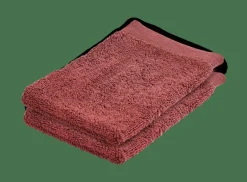 CASA B-LUX Gants De Toilette Set De 2 Rouge