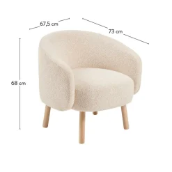 CASA BOLI Fauteuil Largeur : 67,5 Cm