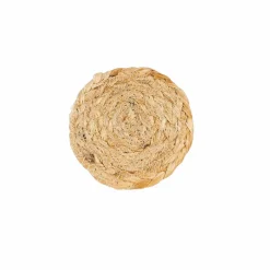 CASA BRAID Rond De Serviette Set De 2 Naturel
