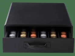 CASA CAFE Boîte Tiroir Pour Capsules Café Noir