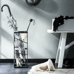 CASA CAOS Bac à Parapluies Noir