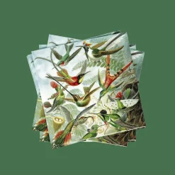 CASA COLIBRI Set De 20 Serviettes Multicolore