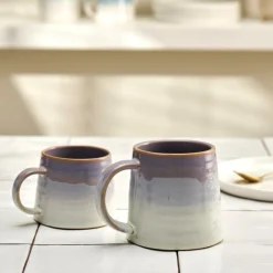 CASA CORA Mug Vert, Mauve