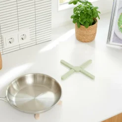 CASA CUISINO Dessous-de-plat Pliable Menthe