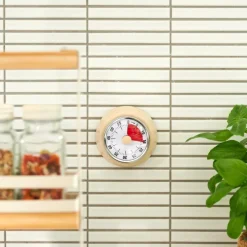 CASA CUISINO Minuteur Rétro Avec Aimant Sable