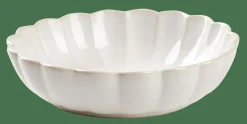 CASA DAHLIA Assiette Creuse Blanc