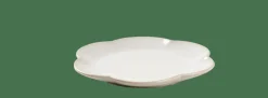 CASA DAHLIA FLOWER Assiette Blanc