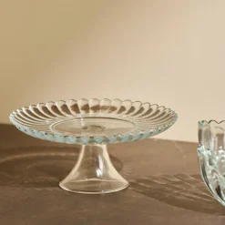 CASA DAHLITA Plat à Gâteau Transparent