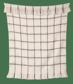 CASA DIAMA Plaid Blanc