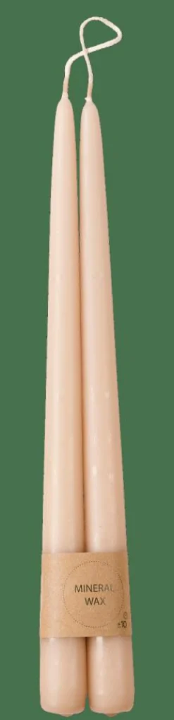 CASA DUO Bougies Dîner Set De 2 Beige