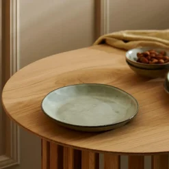 CASA EARTH LAGOON Assiette à Dessert Vert Clair