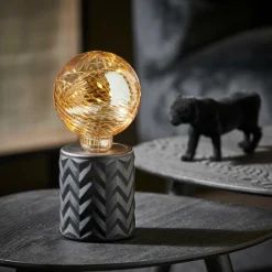 CASA EDEN Lampe Déco Noir