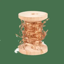 CASA ELLI Guirlande Lumineuse Avec 100 LEDS Cluster Cuivre