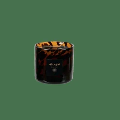 CASA ESCAPE BLACK OUDH Bougie Parfumée Dans Un Verre Noir, Brun, Multicolore