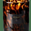 CASA ESCAPE BLACK OUDH Bougie Parfumée Dans Un Verre Noir, Brun, Ocre