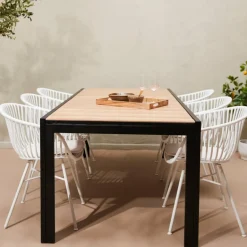CASA ETHAN & LOIC Set De Jardin Noir/blanc