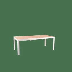 CASA ETHAN Table Extensible Blanc, Naturel