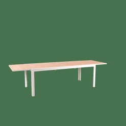 CASA ETHAN Table Extensible Blanc, Naturel