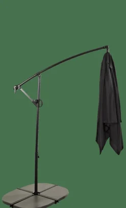 CASA FIJI Parasol Déporté Sans Pied De Parasol Noir