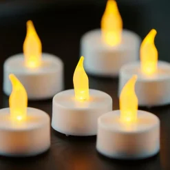 CASA FLAME Bougies Chauffe-plat Set De 30 Blanc