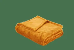 CASA FLANELLA Plaid Jaune Foncé