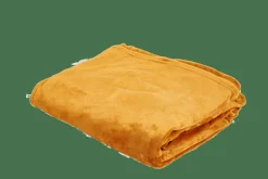 CASA FLANELLA Plaid Jaune Foncé