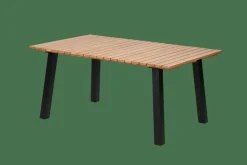 CASA FORMAX Table De Jardin Avec Pieds A Natural/noir