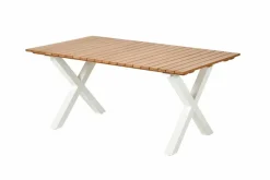 CASA FORMAX Table De Jardin Avec Pieds X Natural/blanc