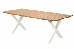 CASA FORMAX Table De Jardin Avec Pieds X Natural/blanc