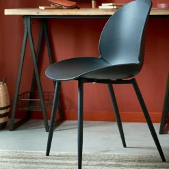 CASA FREYA Chaise De Salle à Manger Noir