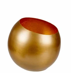 CASA GIMINI Support Bougie Chauffe-plat Doré