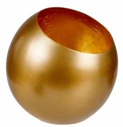 CASA GIMINI Support Bougie Chauffe-plat Doré