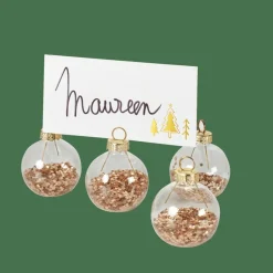 CASA GLANCY Porte-noms Set De 4 Transparent